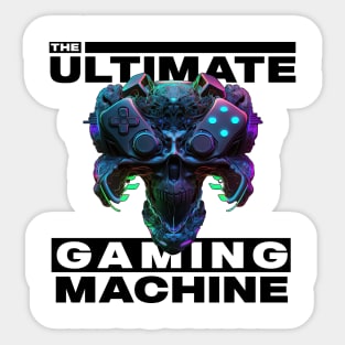 Gamer's Cybernetic Skull Sticker